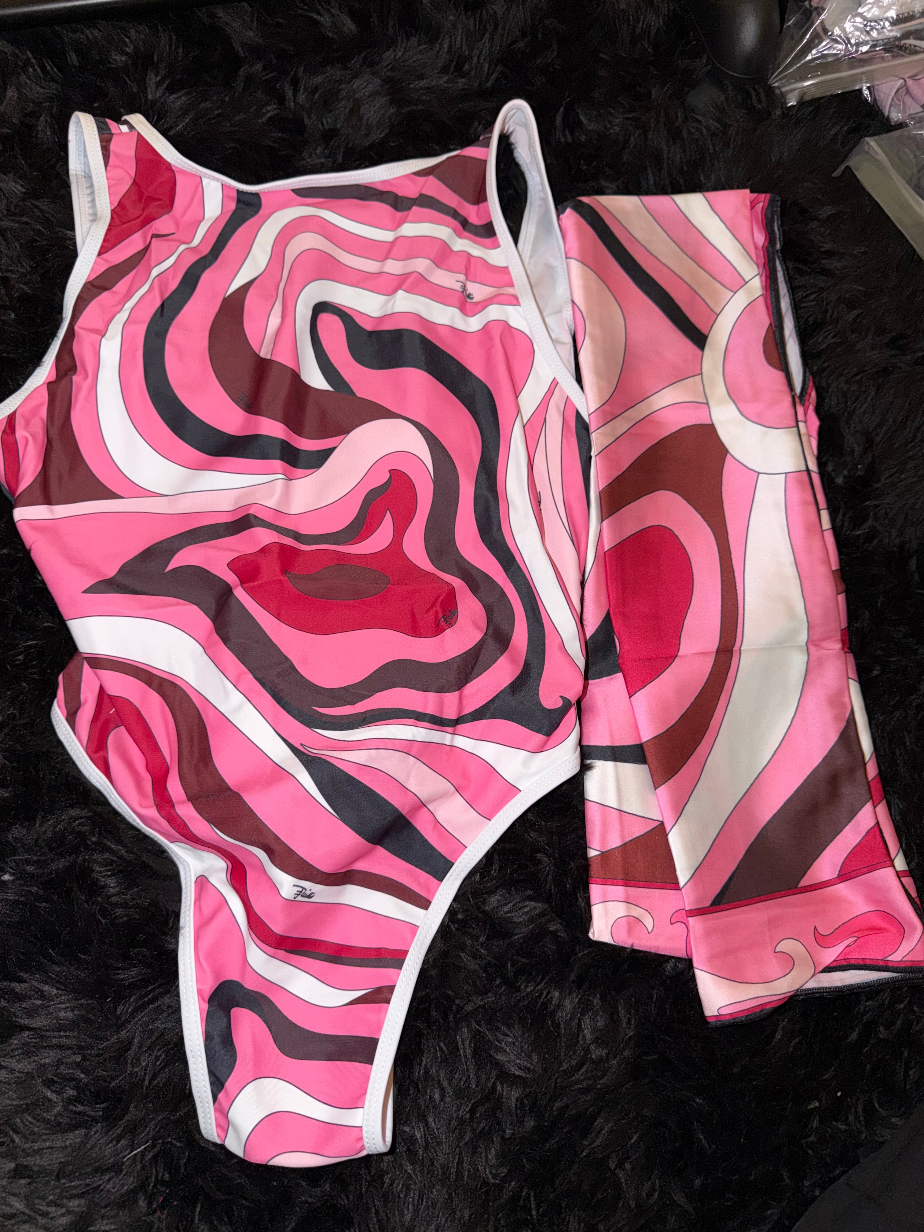 Pink Pucci bathing suit